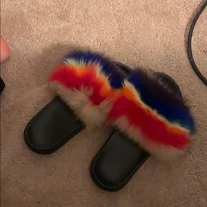 Fluffy slippers